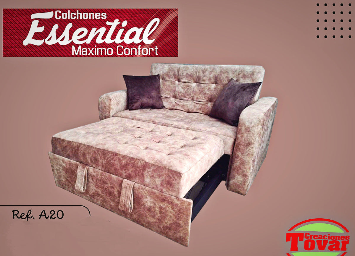 Sillón Cama Toscana con Almacenamiento - Ref. A20 - Creaciones Tovar