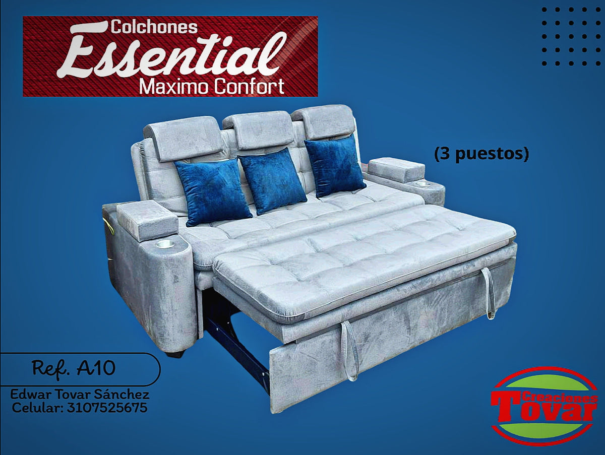 Sofa Cama Ref. A10 Santorini - Creaciones Tovar